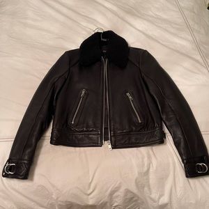 Maje leather jacket